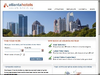 Web site www.atlantahotels.org, Amberley Suite Hotels