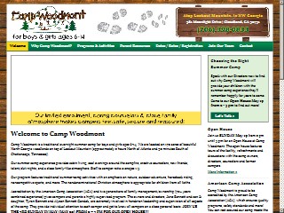 Web site www.campwoodmont.com, Camp Woodmont On Lookout Mtn