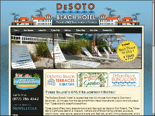 Web site www.desotobeachhotel.com, Desoto Beach Hotel-Ocean Front