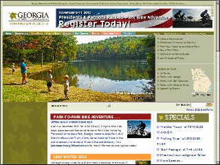 Web site www.georgiastateparks.org, Red Top Mountain State Park