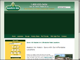 Web site www.mastersinn.com, Masters Inn Suites