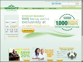 Web site www.wingateinns.com, Wingate Inn